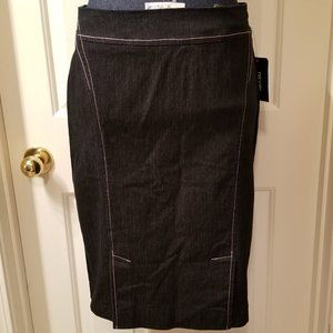 ✅#136B NWT Nicole by Michelle Miller Denim Skirt 4